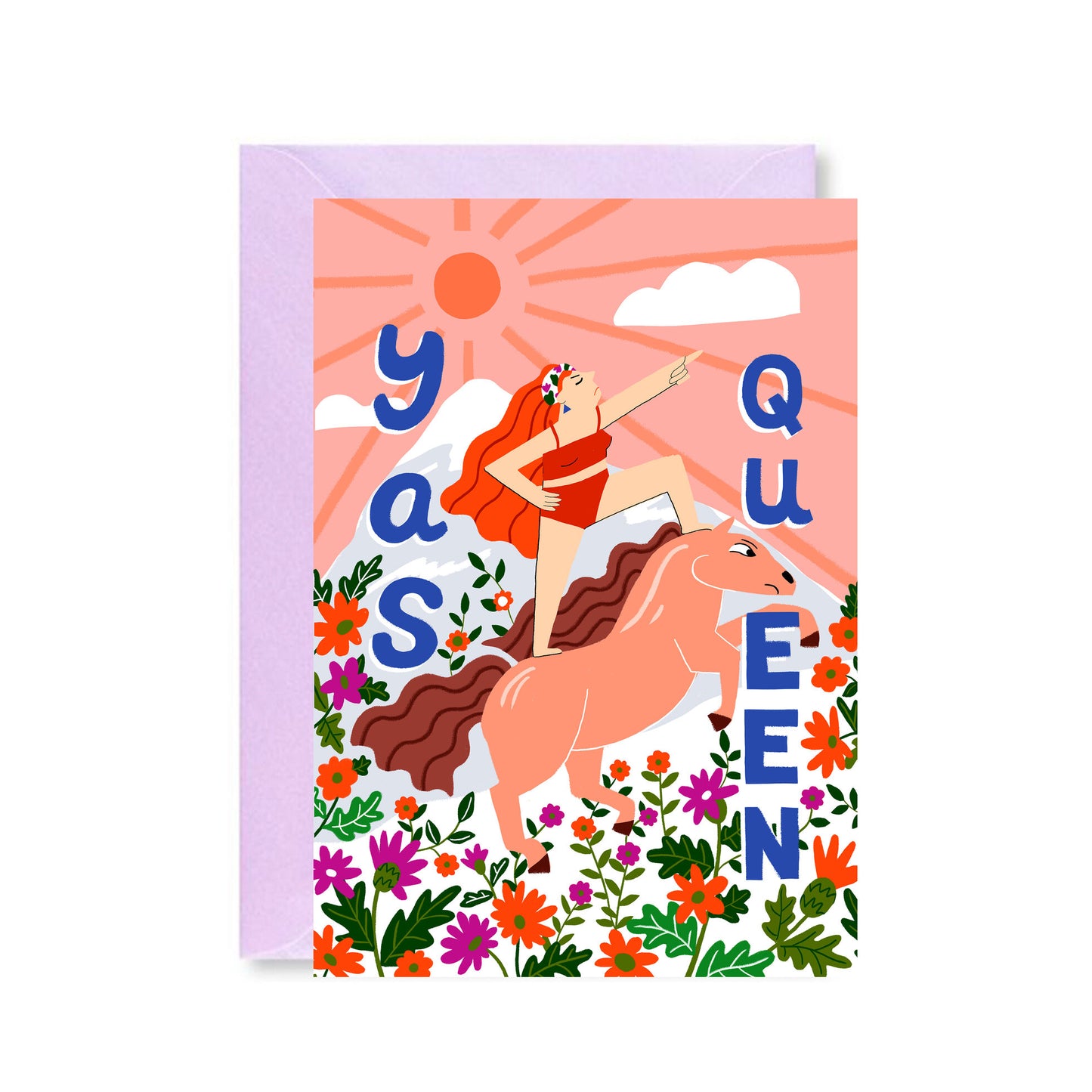 Yas Queen Greetings Card
