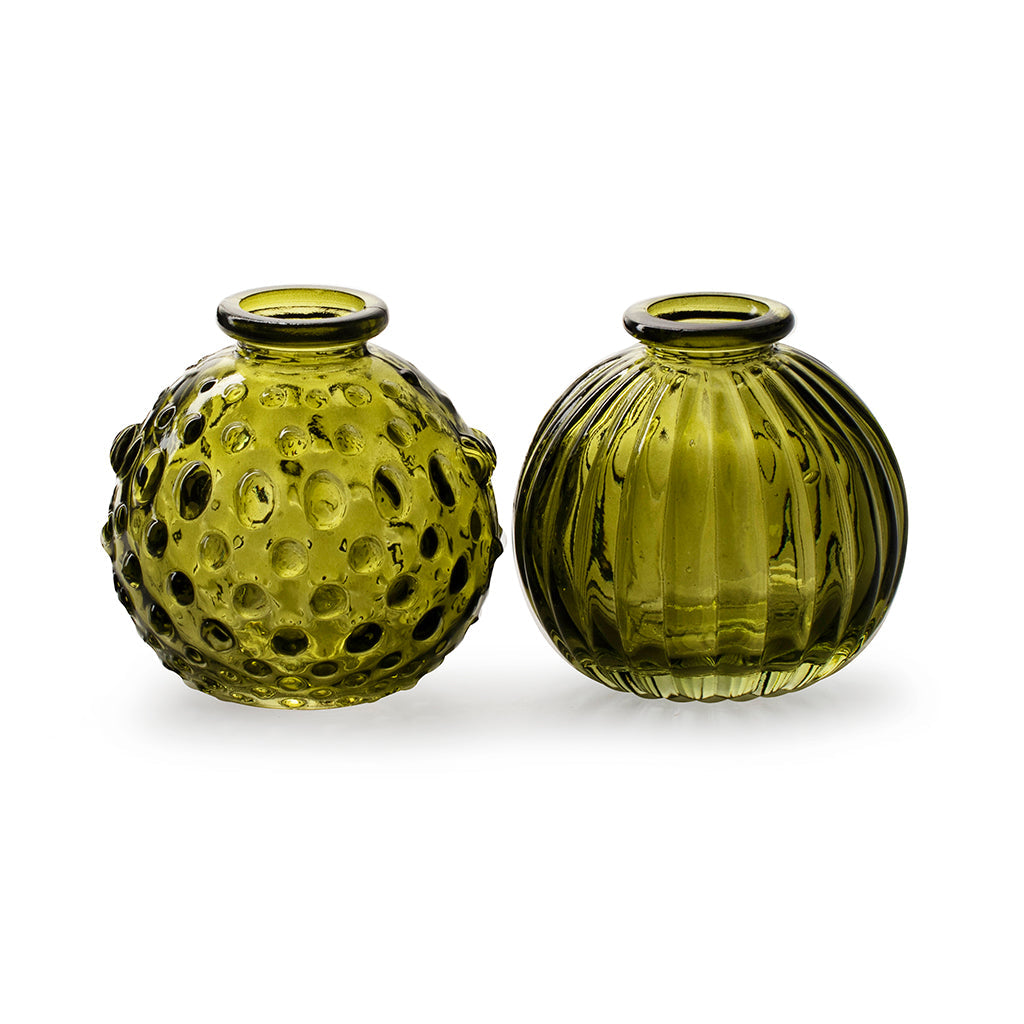 Small Glass Round Vase