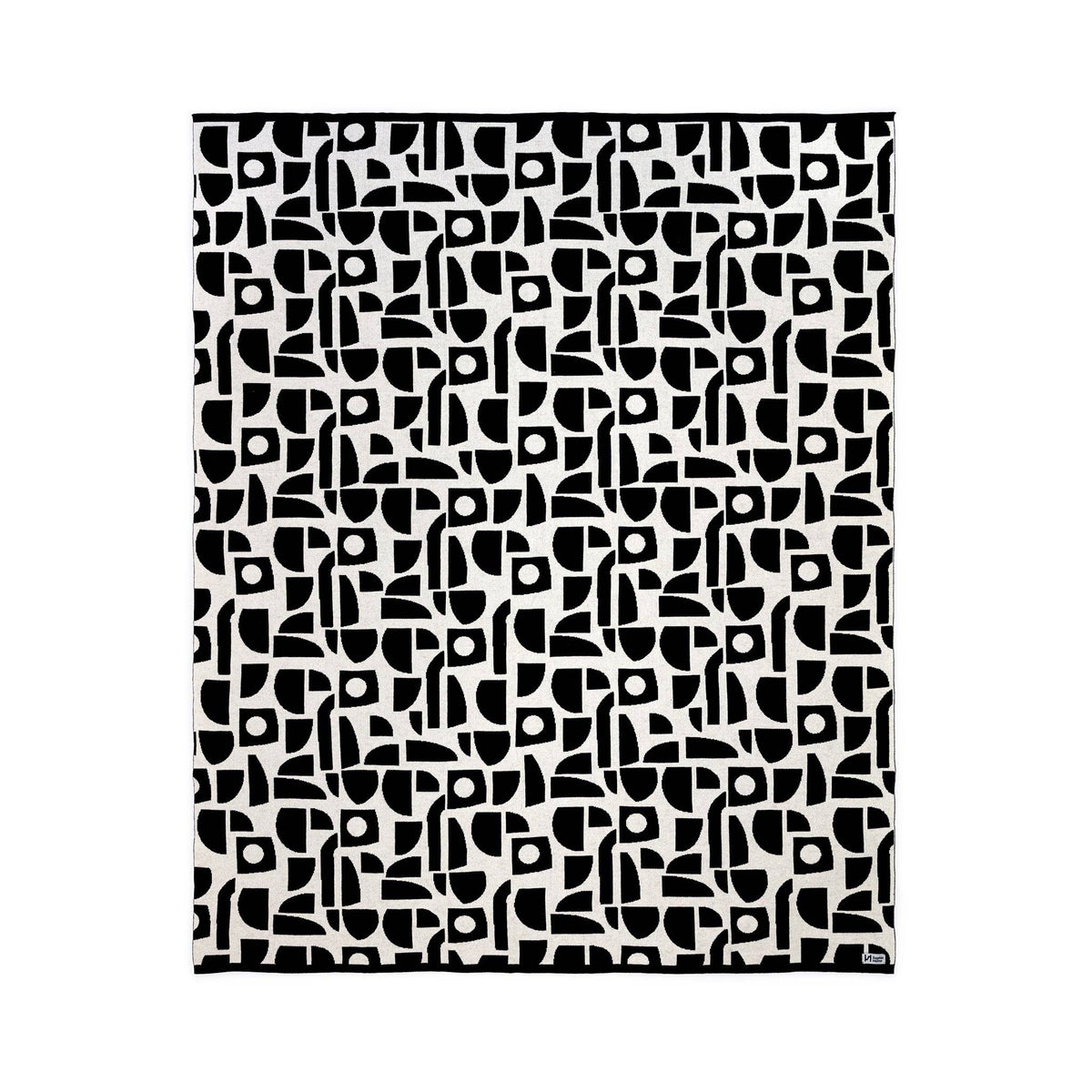 Cotton Knit Throw Blanket: Bruten Mini Mono