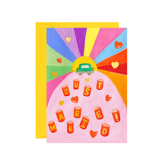 Just Married Car Card