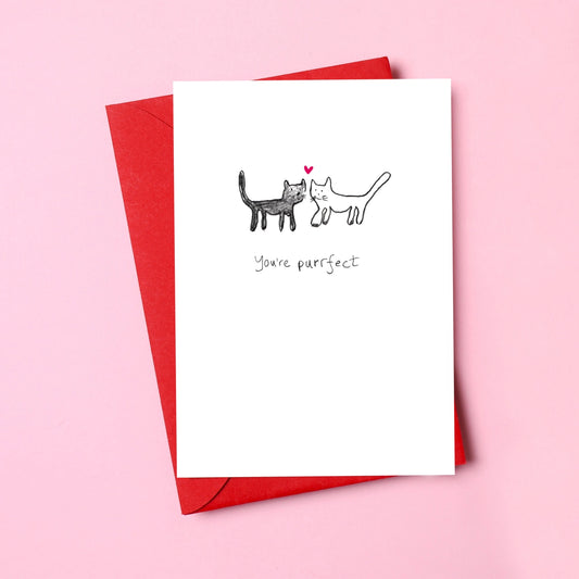 Purrfect Valentines Card