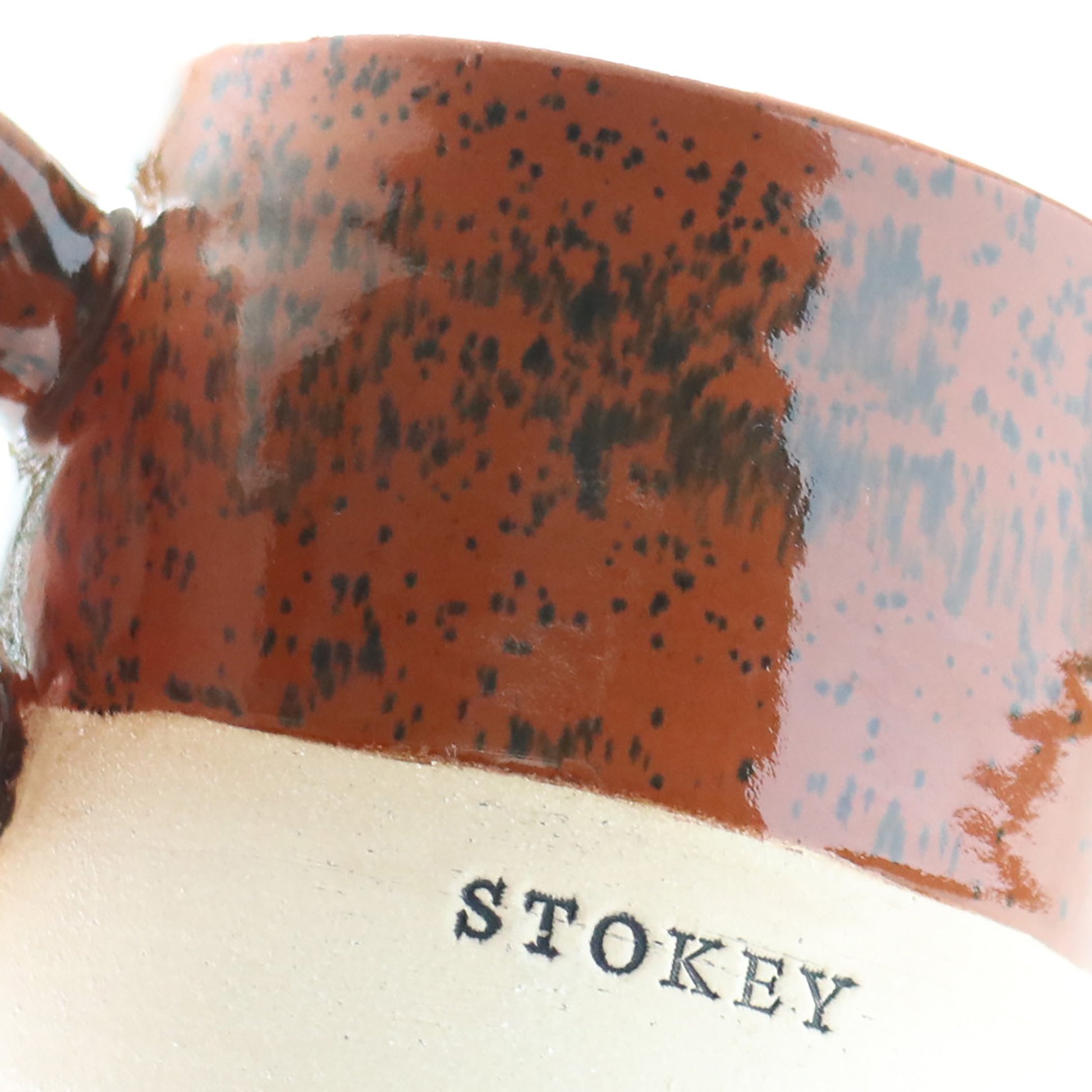 Brown speckled 'Stokey' ceramic mug by Lesley McShea