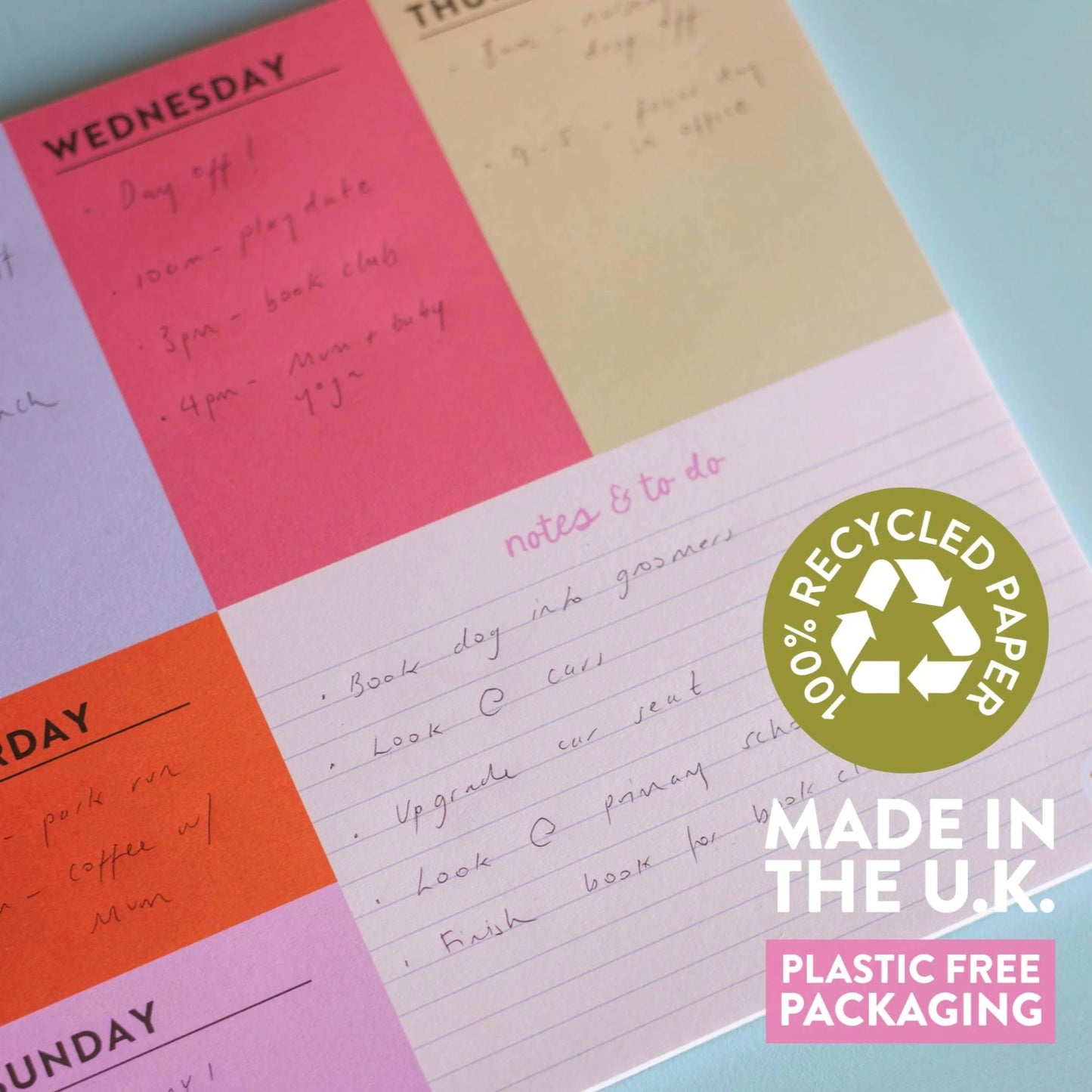 A4 Weekly Planner Pad - Block My Life