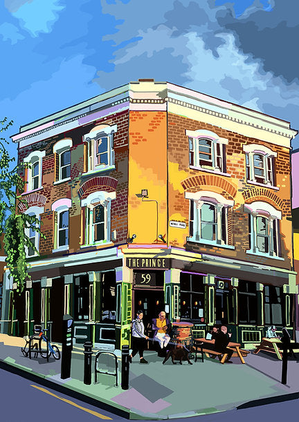 The Prince Pub Stoke Newington London -Print