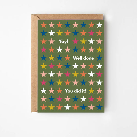Yay! Well Done Stars Card