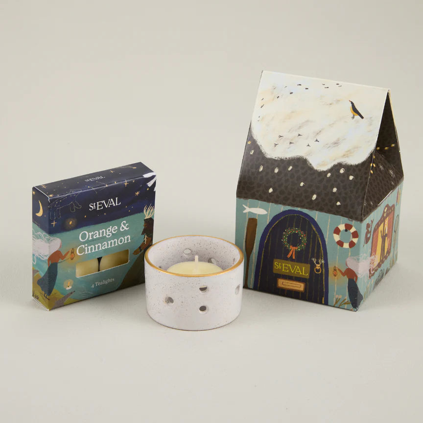 Christmas Cottage Tealight Set