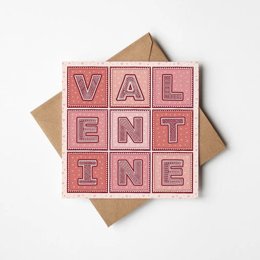 Typographic Valentine's Day Card