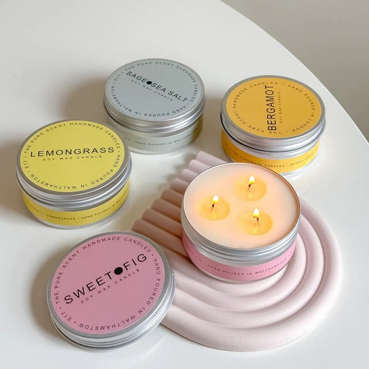 3 Wick Scented Candle In A Tin