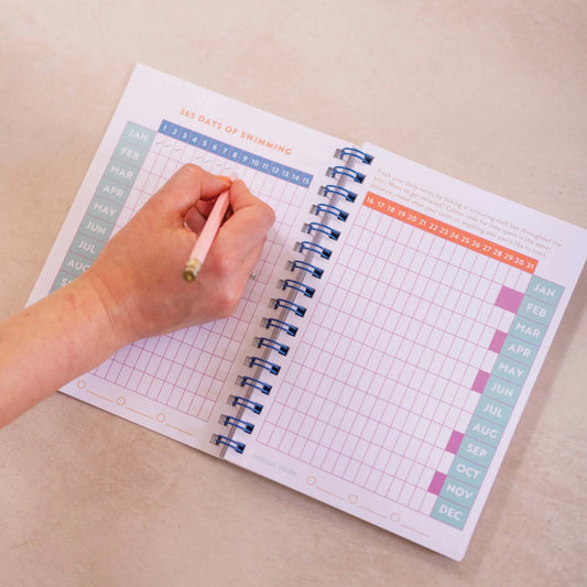 Wild Swim Journal from Good Tuesday – A5 spiral-bound logbook for cold water swimmers on 100% recycled paper