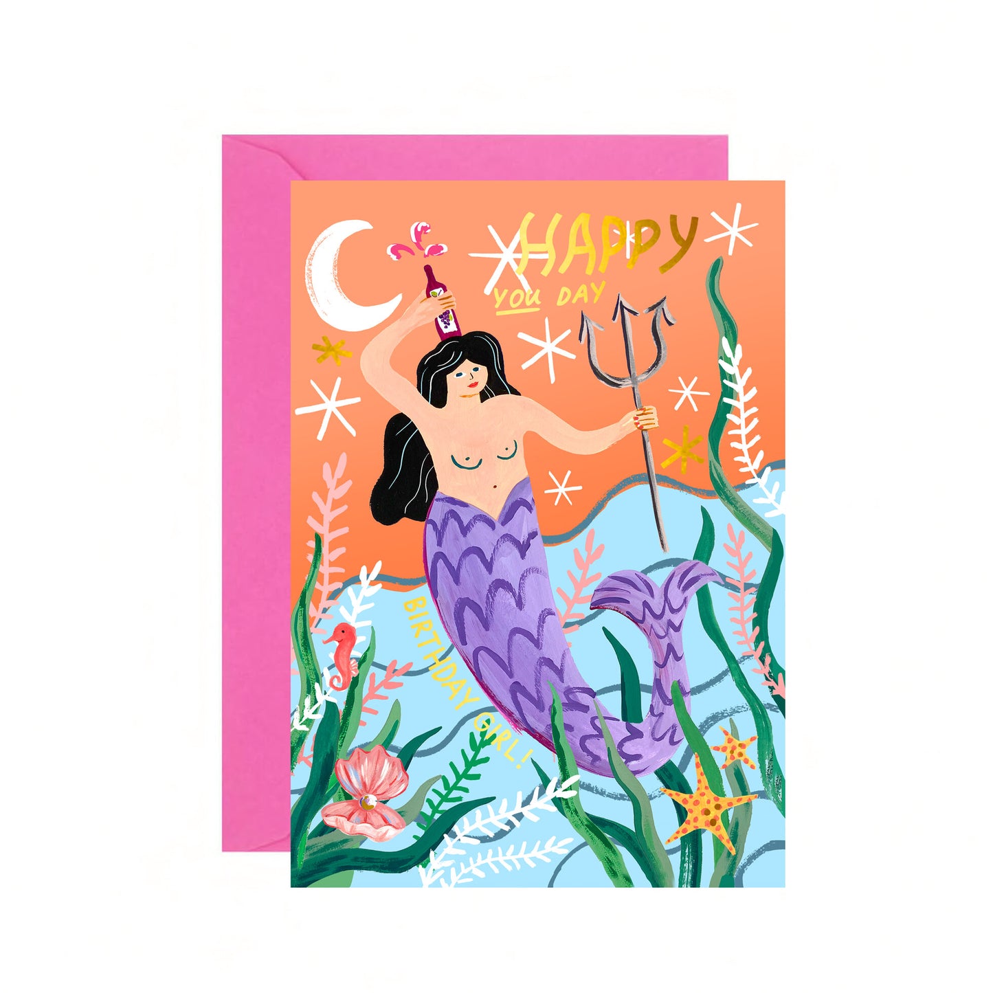 Mermaid Birthday Card