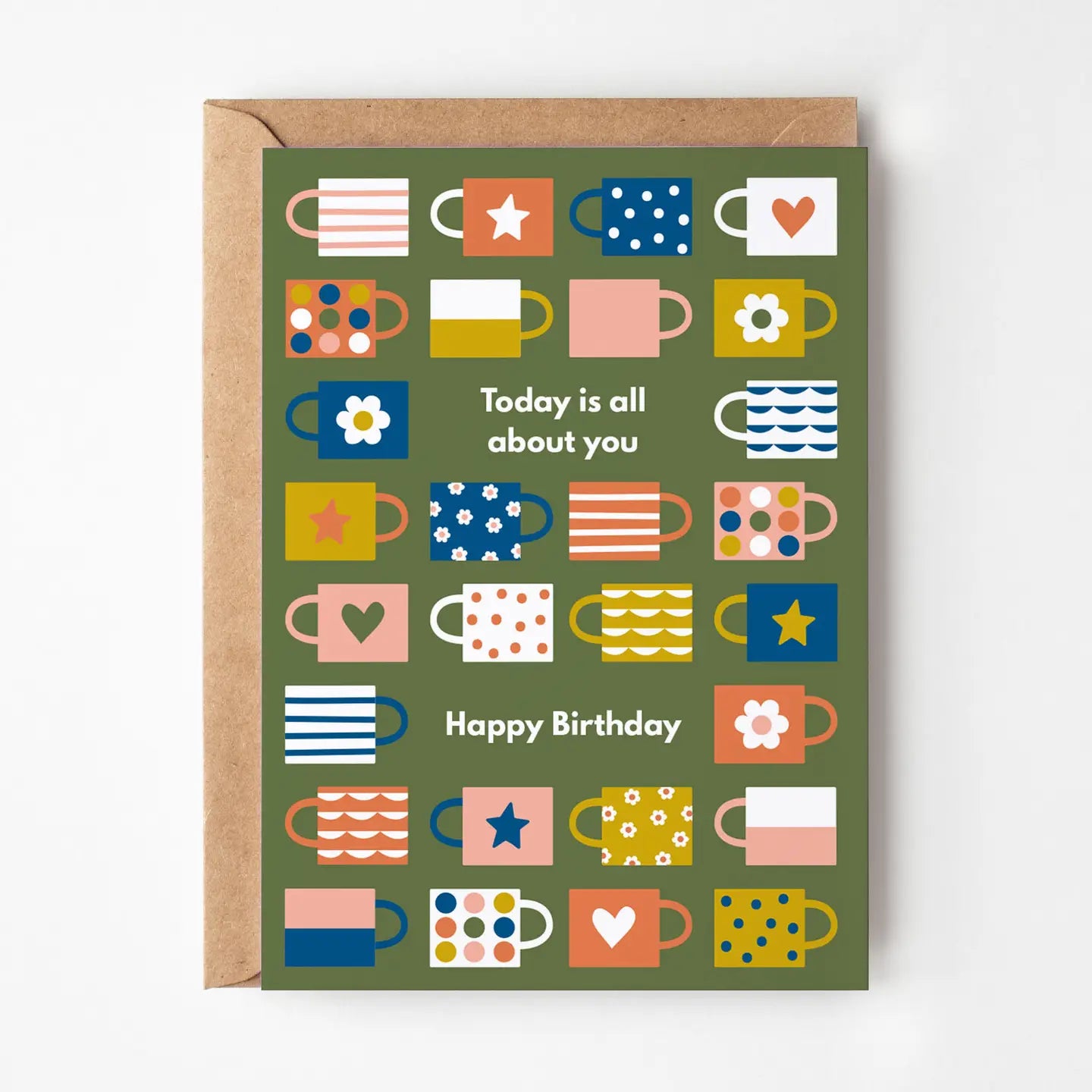 Happy Birthday Cups Card