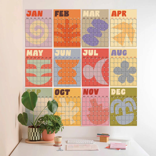 Monthly Undated A3 Wall Planner