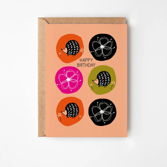 Hedgehog Birthday Card