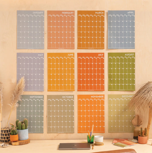 Monthly Undated A3 Wall Planner