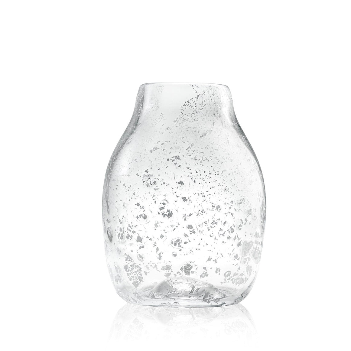 Hand-blown Flecked Glass Vase