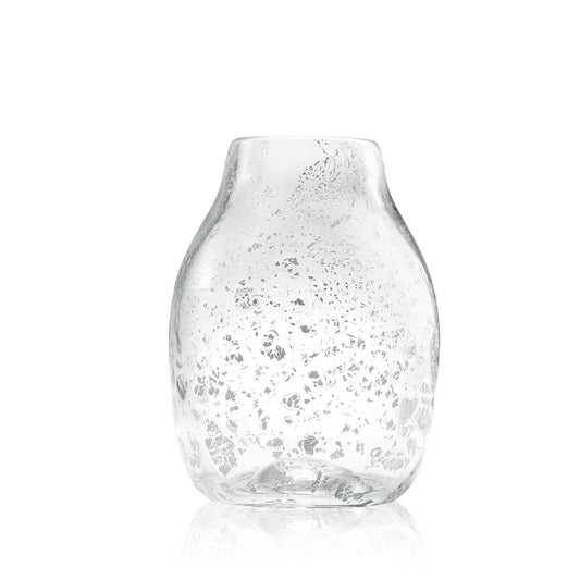 Hand-blown Flecked Glass Vase