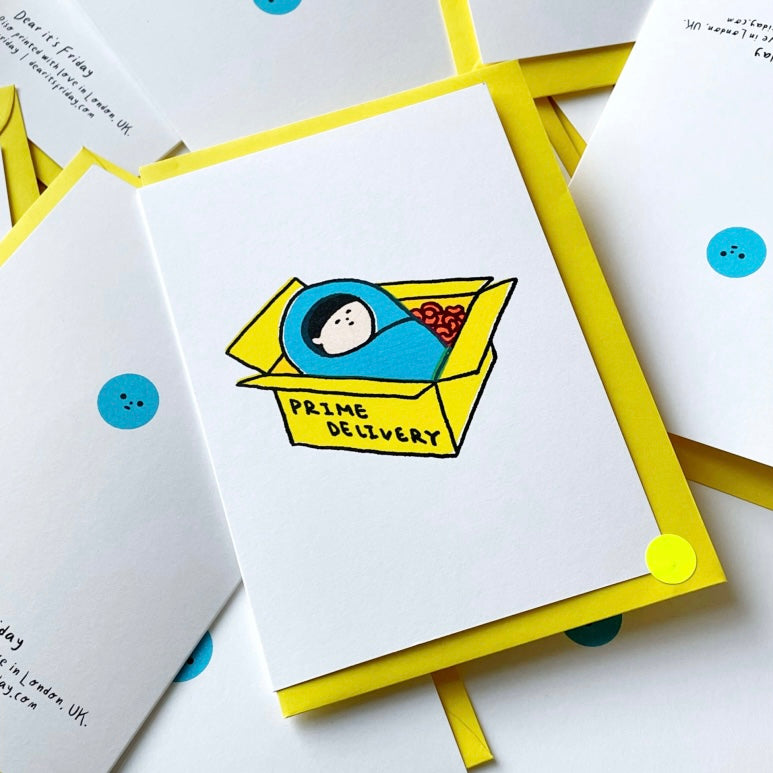 Riso Printed Greetings Card