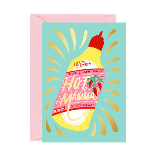 Hot Mama Spicy Sauce Card
