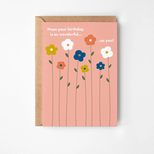 Flowers Birthday Card