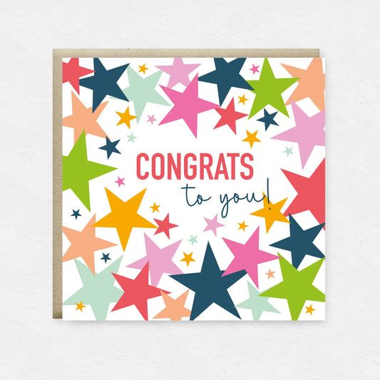 Congrats To You Stars Card
