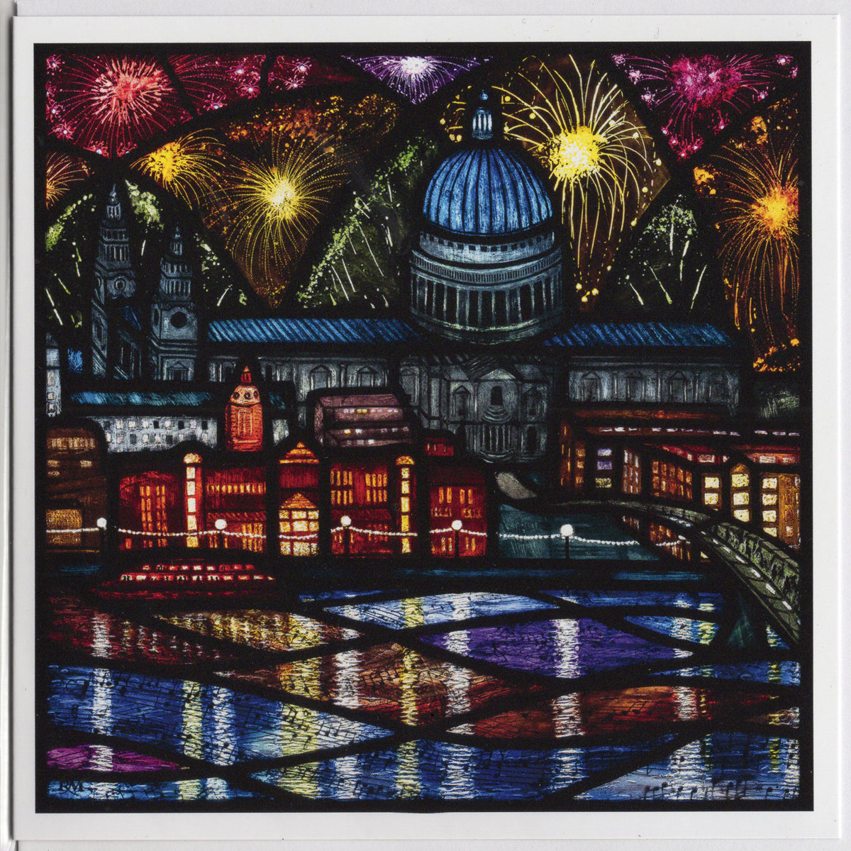 Stained Glass Greetings Cards