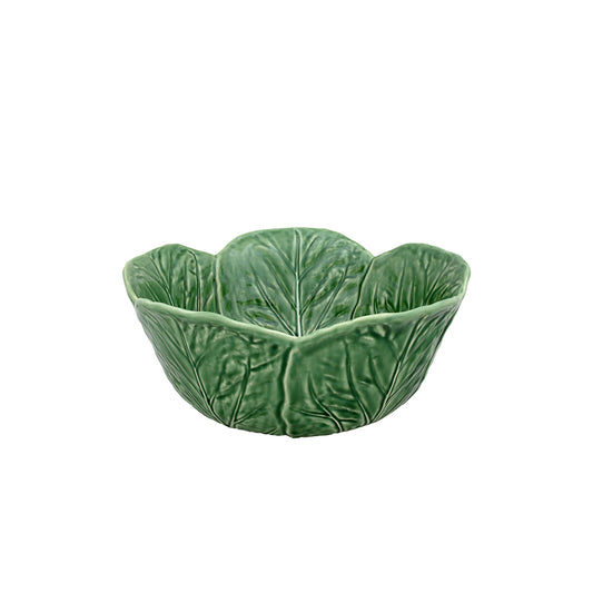 Bordallo Pinheiro Cabbage Bowl – XXL Green Ceramic Serving Dish