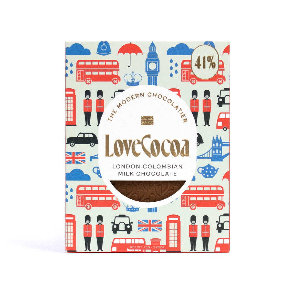 Love Cocoa London Columbian milk chocolate bar