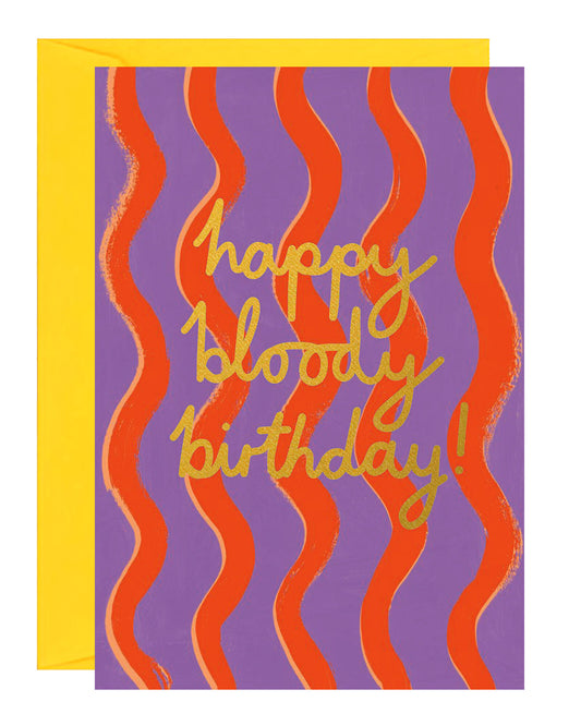 Happy Bloody Birthday Card