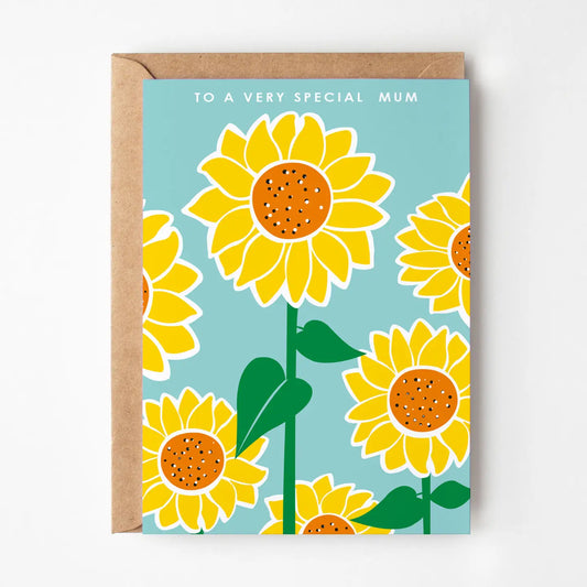 Very Special Mum Sunflowers Card