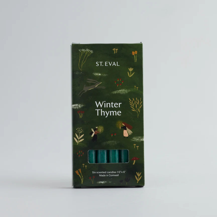 Box of 6 Small Scented Winter Candles
