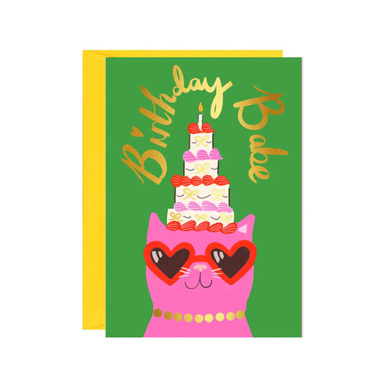 Cake Cat Hat Card