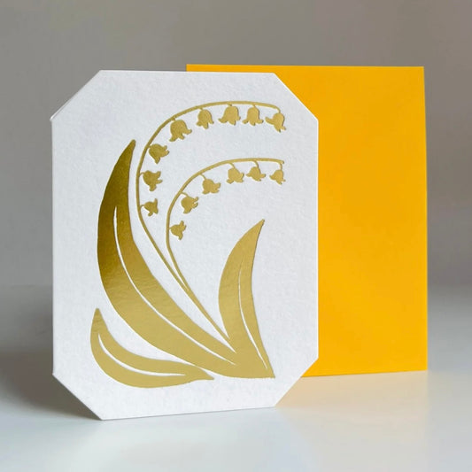 Bluebells Gold Foil Card