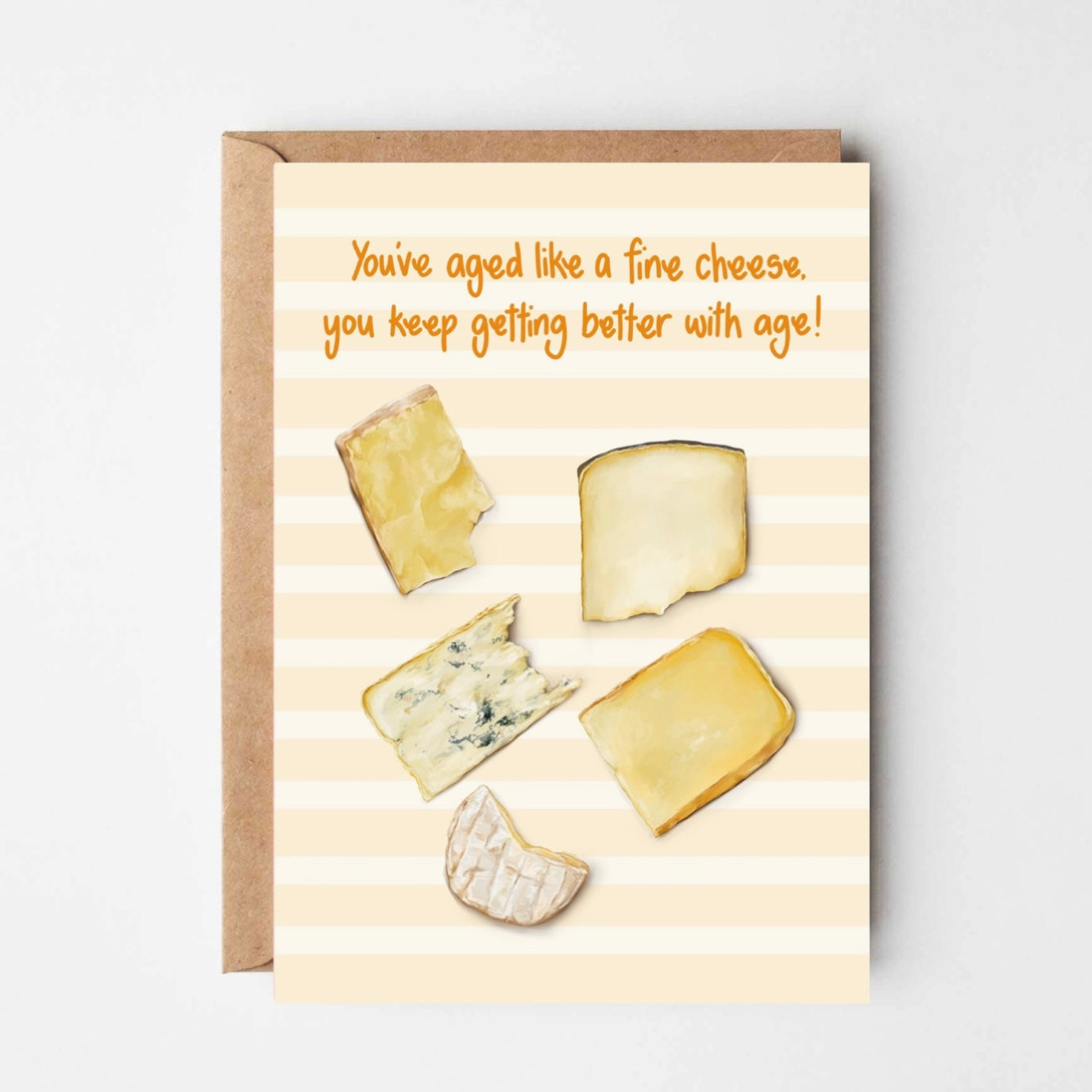 Aged Cheese Birthday Card