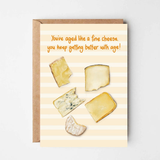 Aged Cheese Birthday Card