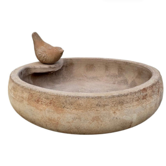 Terracotta Birdbath