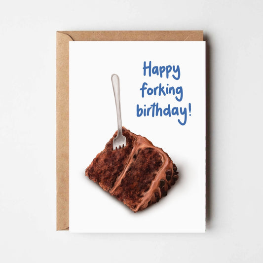 Happy Forking Birthday Card