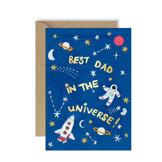Best Dad Universe Card