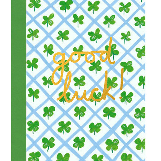 Good Luck Shamrock Card