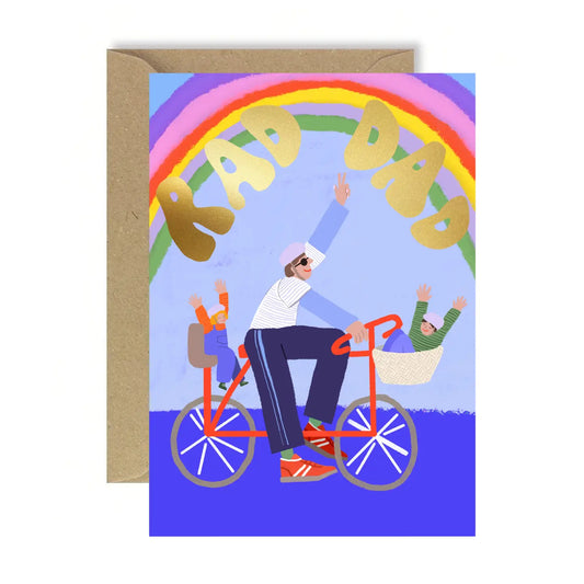 Bicycle Dad Card