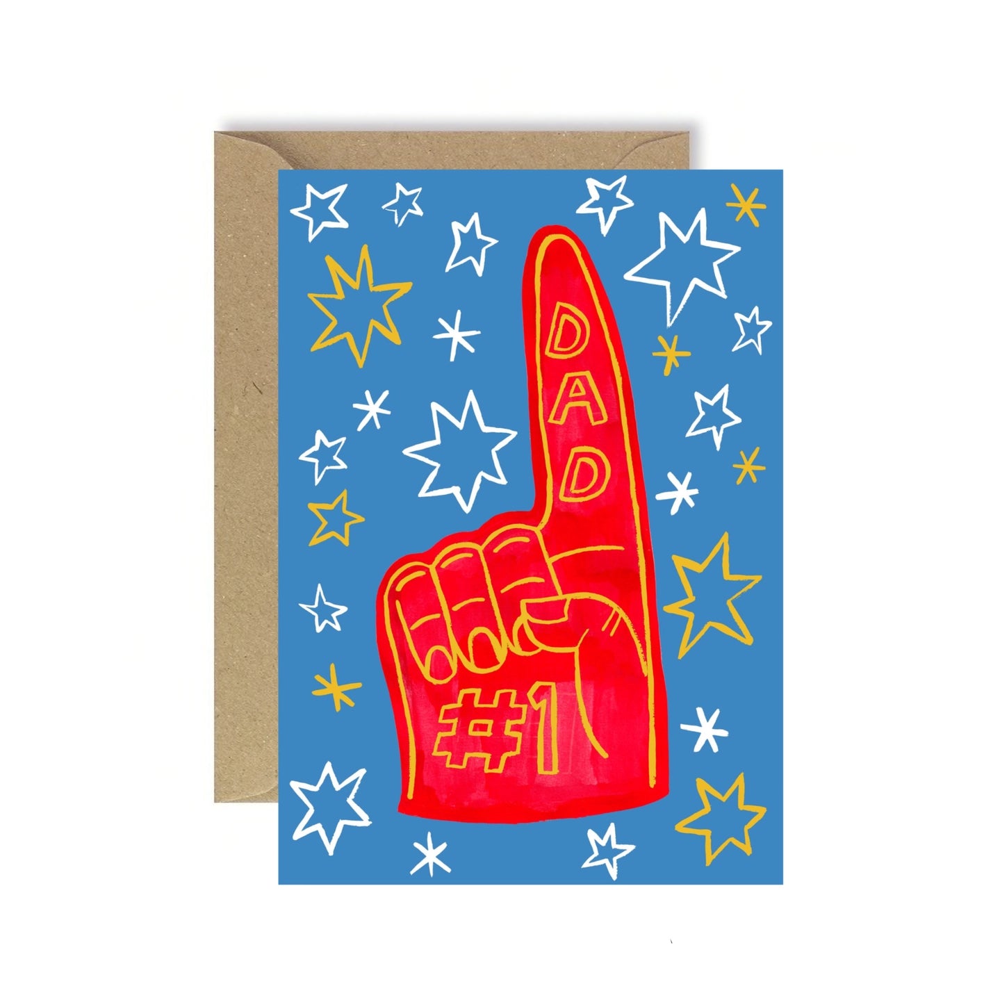 Foam Finger Dad Card