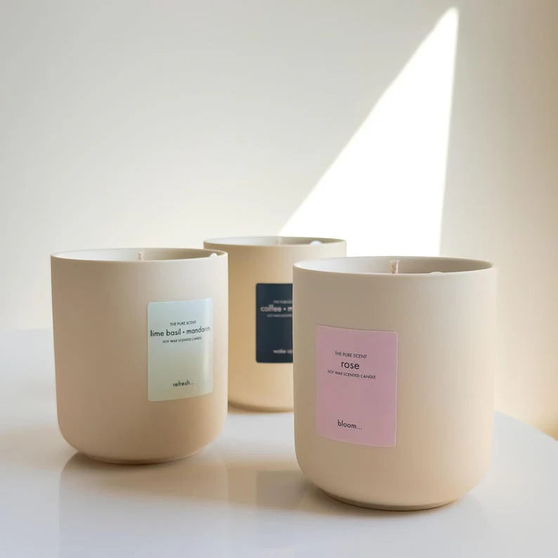 Ceramic Scented Candle