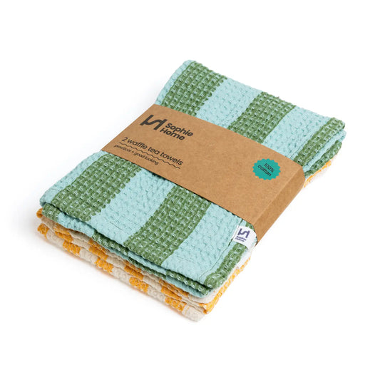 Cotton Waffle Tea Towel Set