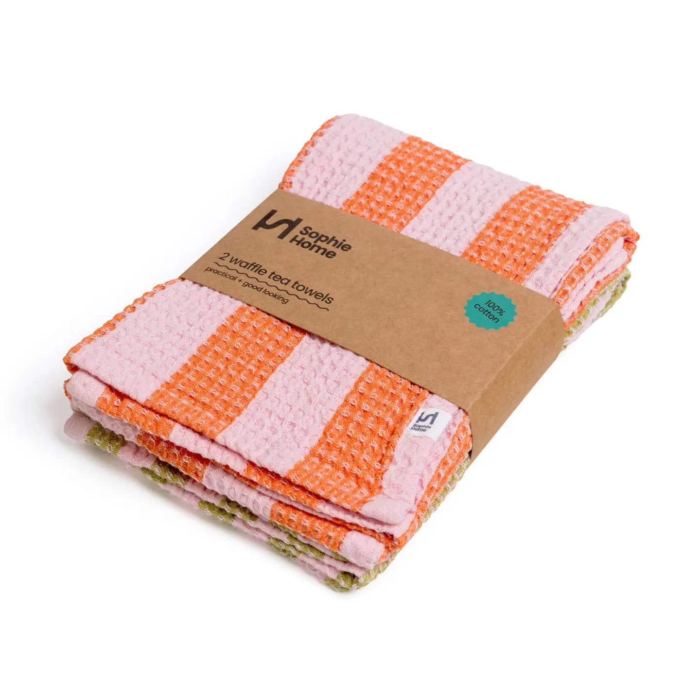 Cotton Waffle Tea Towel Set