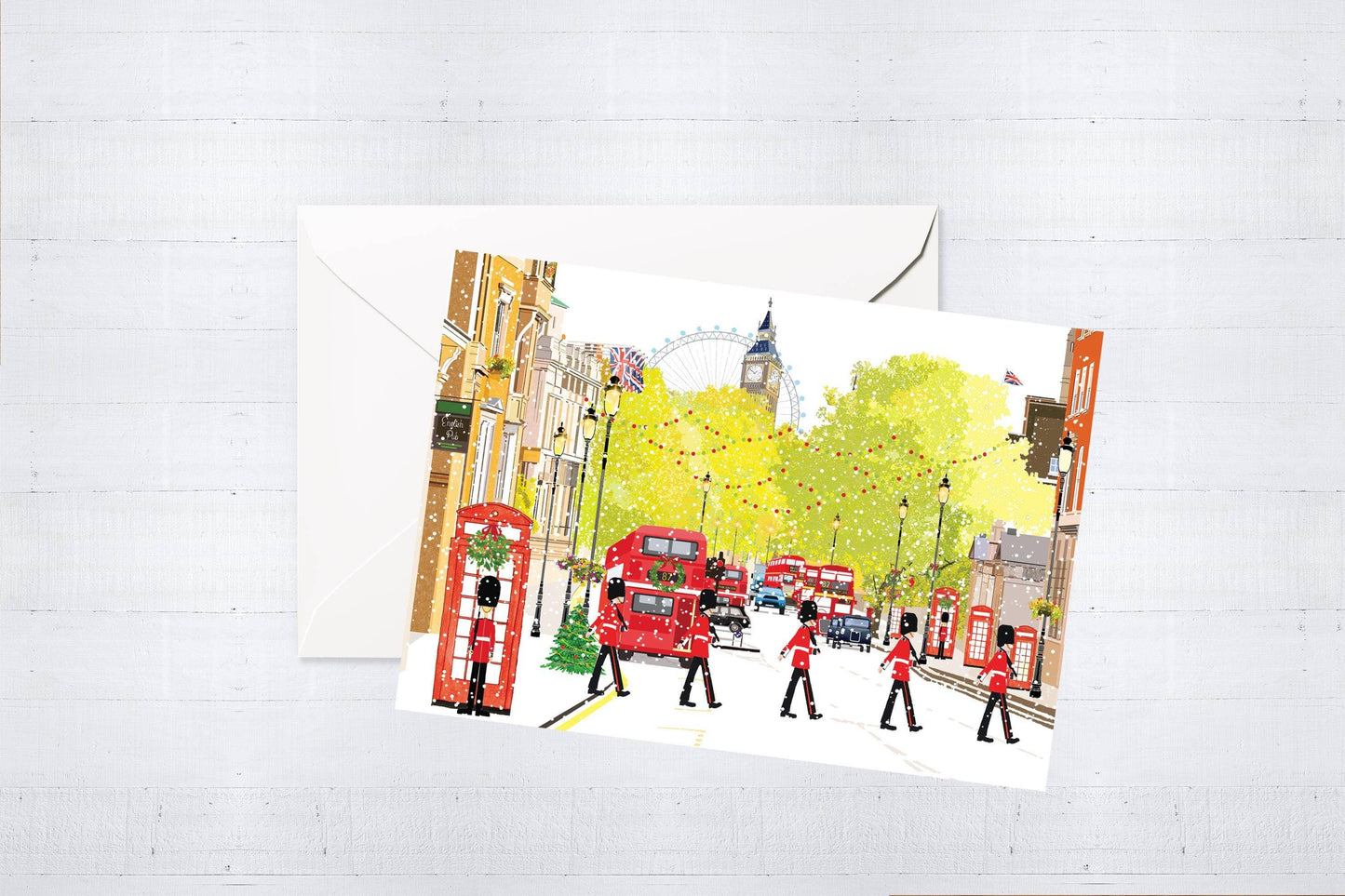 Christmas in London Greeting Card (Pack of 6)