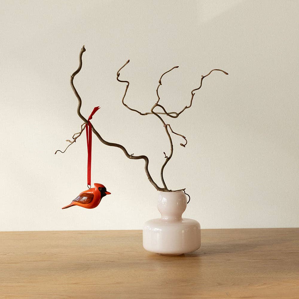 Wooden ornament | Red Cardinal