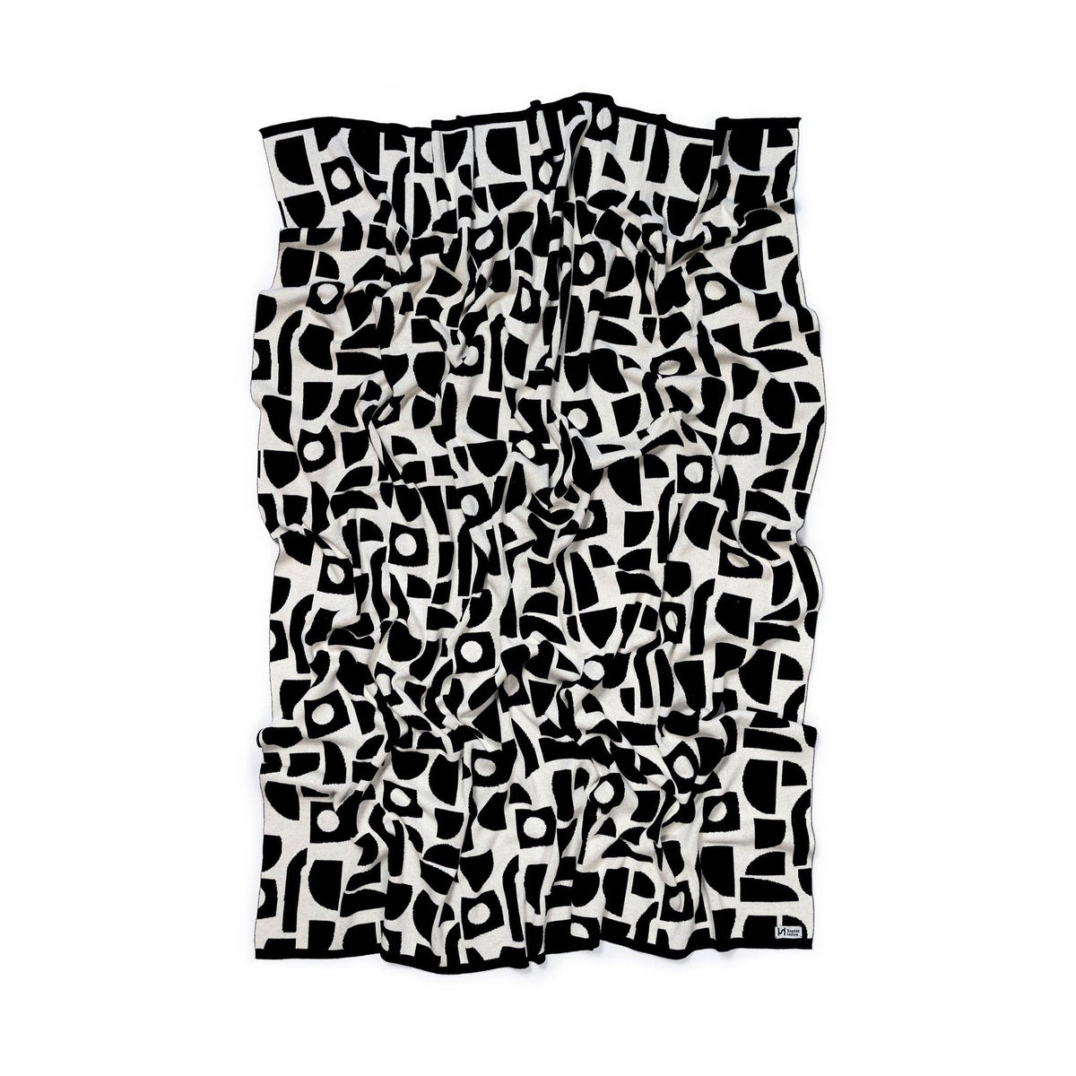 Cotton Knit Throw Blanket: Bruten Mini Mono