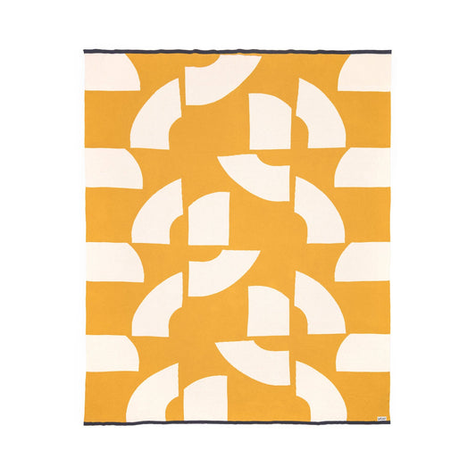 Cotton Knit Throw Blanket: Deko Citrus