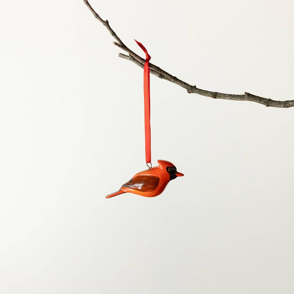 Wooden ornament | Red Cardinal