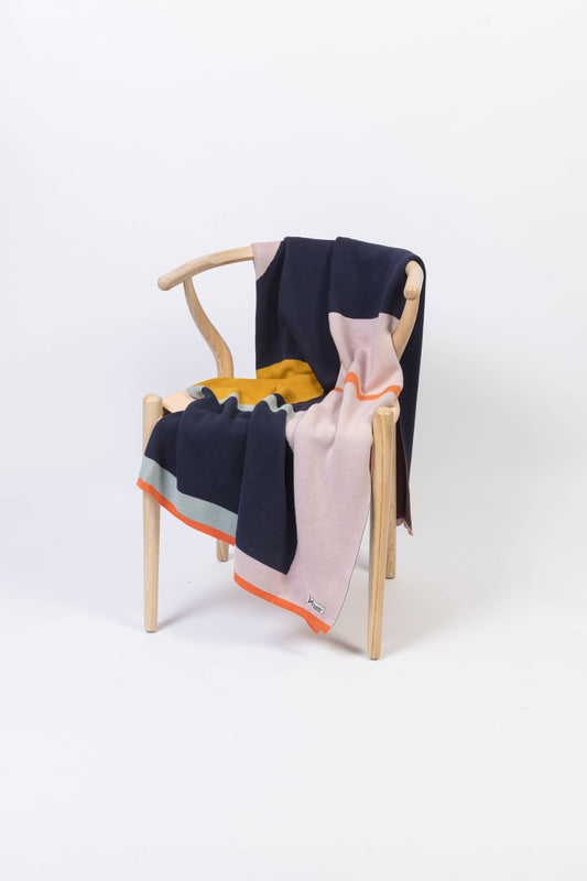 Cotton Knit Throw Blanket: Bleecker Multi