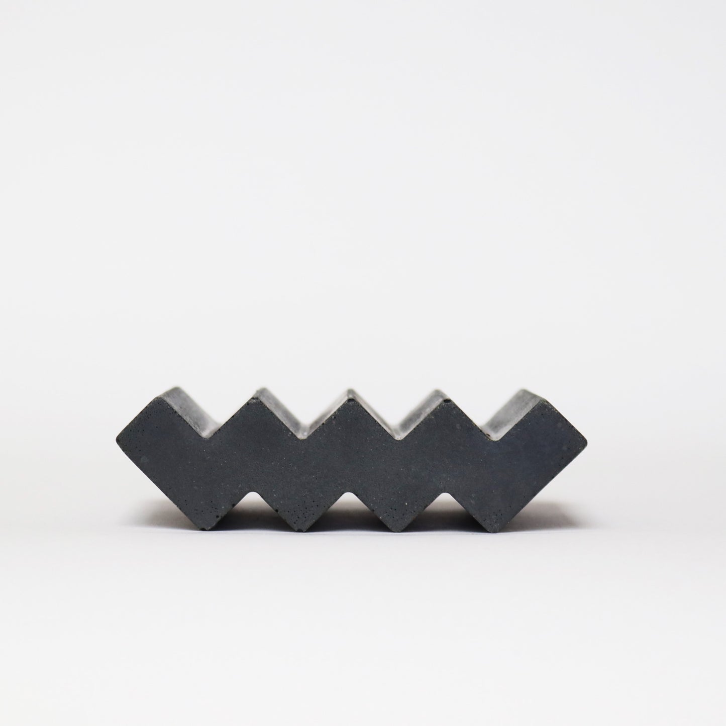 Concrete Zig Zag Soap Dish